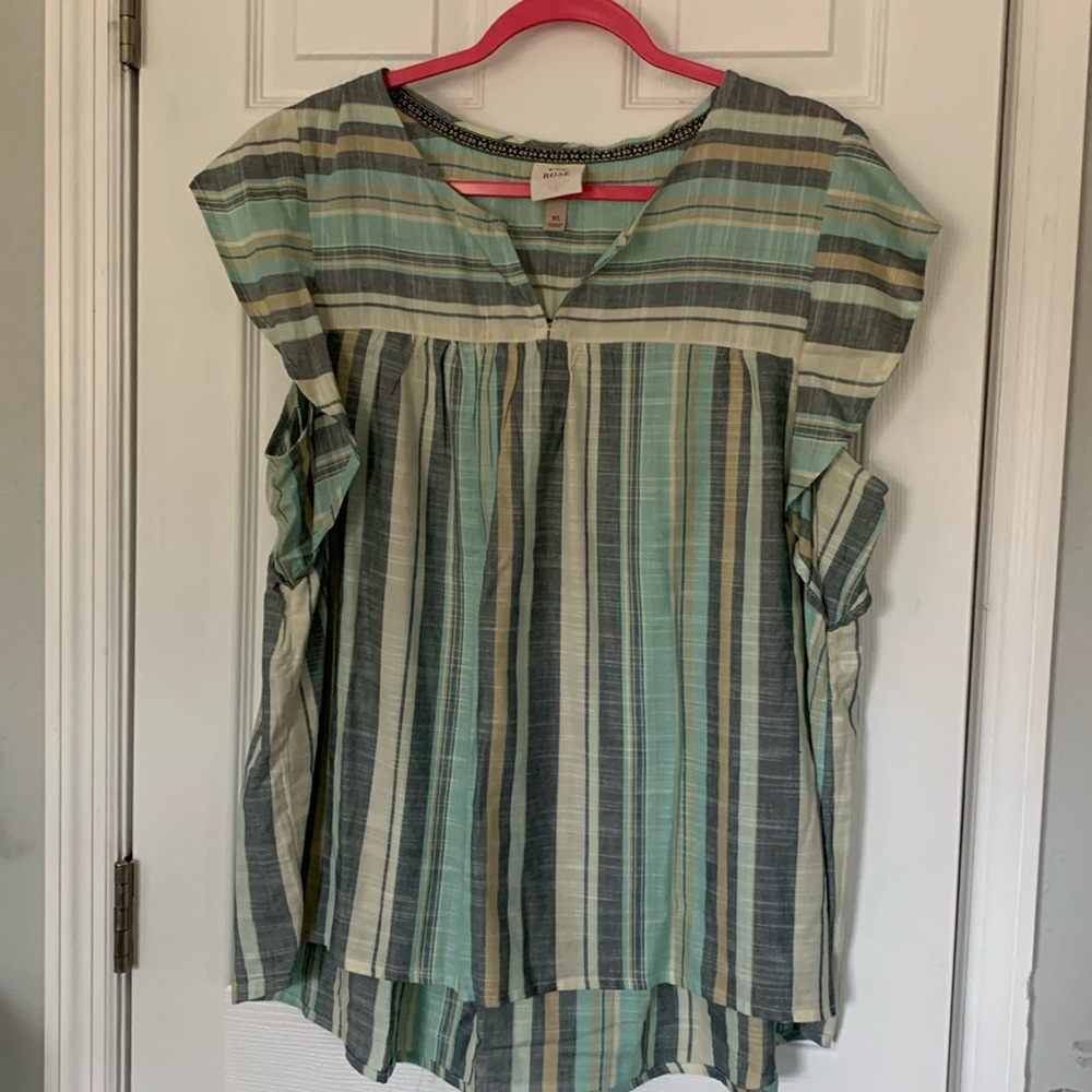 Striped Knox Rose blouse
